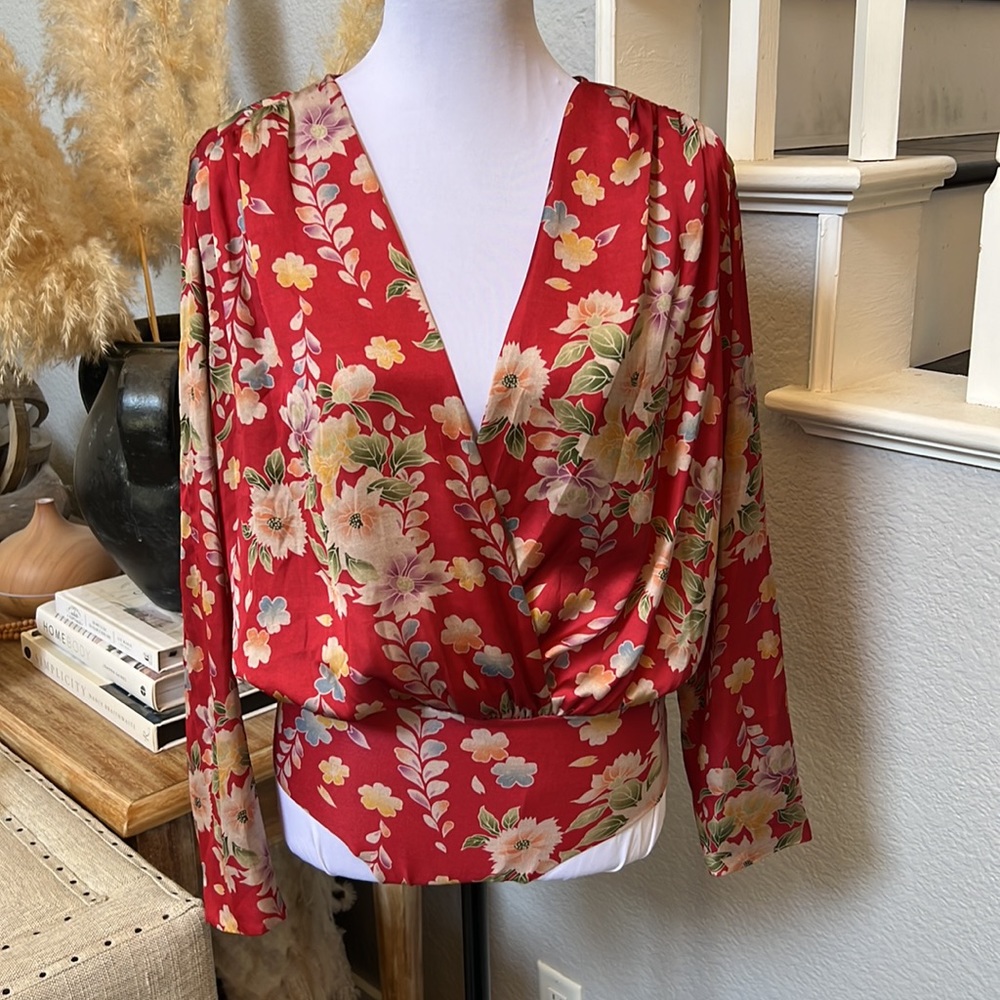 Zara Floral Print Bodysuit Gem